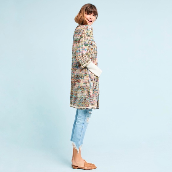 Anthropologie ett:twa Berwyn Tweed Rainbow Jacket - Picture 2 of 8